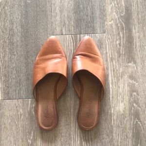 Madewell Remi Mules in English Saddle